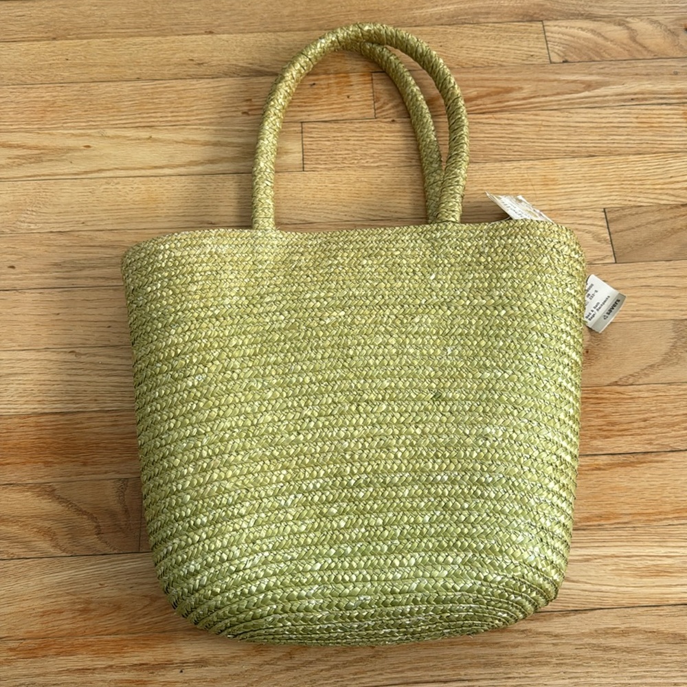 NWT Cappelli Women’s Green Woven Purse Handbag